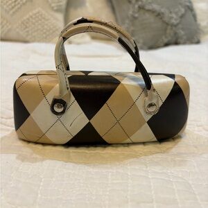 Checkered Women's Glasses Case